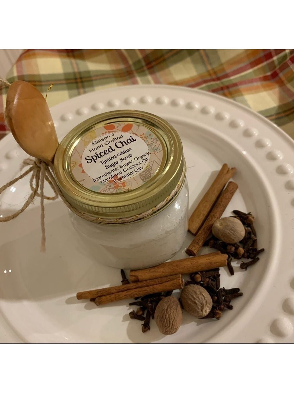 Hand Crafted Spiced Chai Sugar Scrub Large